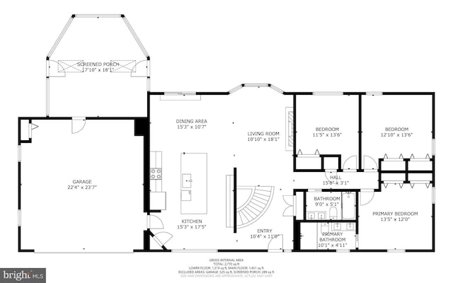 2302 Solmar Dr, Silver Spring, MD 20904 - property floor plan