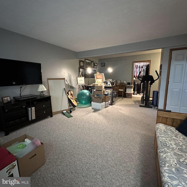 8201 Michaux Dr, Fayetteville, PA 17222 - living area with carpet, a desk, and baseboards