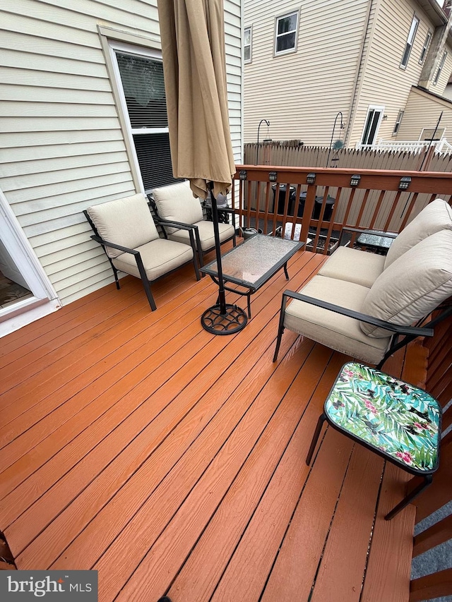 154 Bayshore Dr, Barnegat, NJ 08005 - view of wooden deck