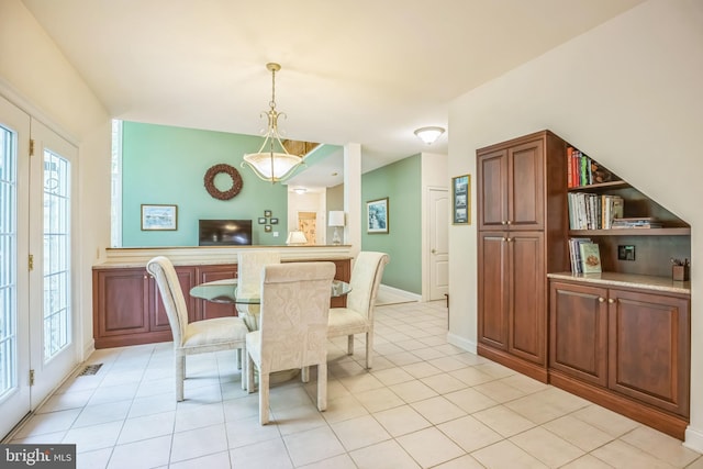 40801 Kiskadee Ln, Leonardtown, MD 20650 - dining area featuring light tile patterned floors and baseboards