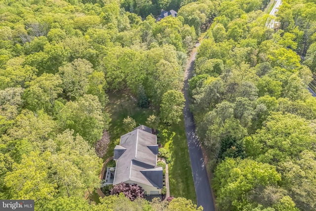 40801 Kiskadee Ln, Leonardtown, MD 20650 - aerial view of property and surrounding area with a heavily wooded area