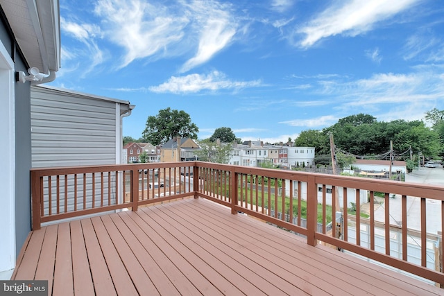 5318 5th St NW, Washington, DC 20011 - wooden terrace featuring a residential view