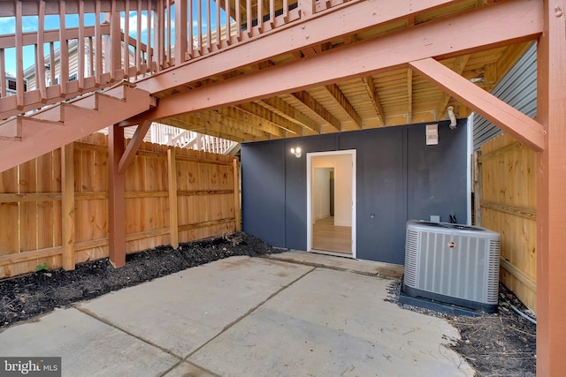 5318 5th St NW, Washington, DC 20011 - fenced backyard featuring central air condition unit and a patio