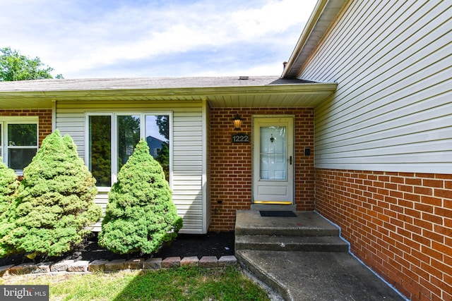 1222 Kings Tree Dr, Bowie, MD 20721 - doorway to property featuring brick siding