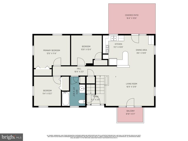612 Colonial Dr, Dallastown, PA 17313 - floor plan / room layout