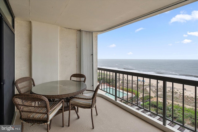 11100 Coastal Hwy Unit 904, Ocean City, MD 21842 - balcony featuring view of water and beach
