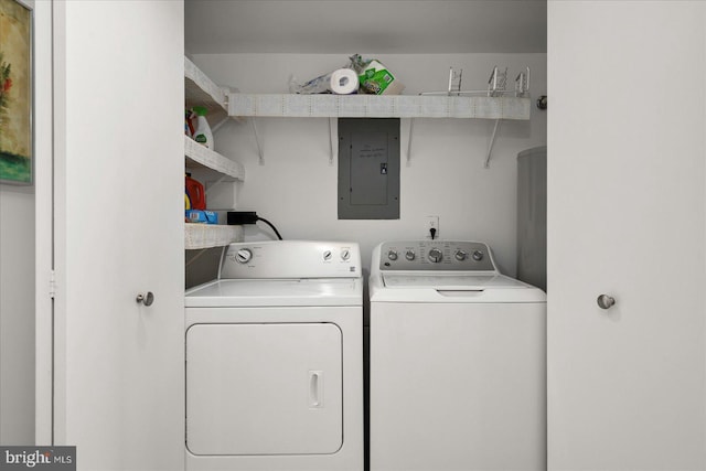 11100 Coastal Hwy Unit 904, Ocean City, MD 21842 - laundry room with electric panel and independent washer and dryer