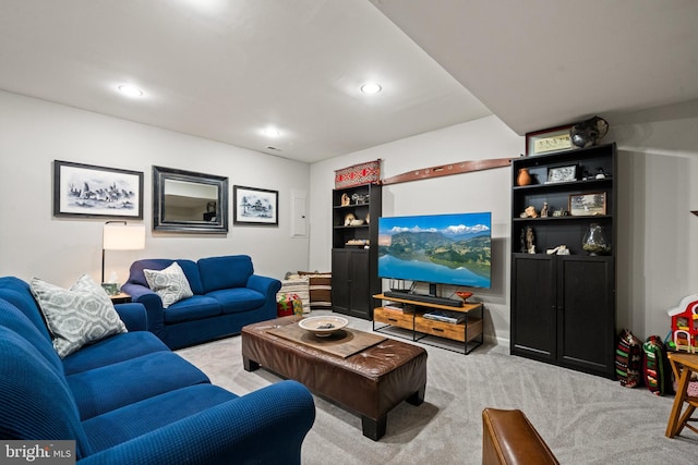 43614 Dunhill Cup Sq, Ashburn, VA 20147 - living room with light carpet and recessed lighting