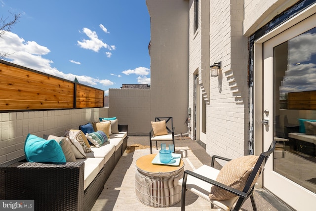 1202 Eton Ct NW Unit T3, Washington, DC 20007 - view of patio featuring an outdoor hangout area