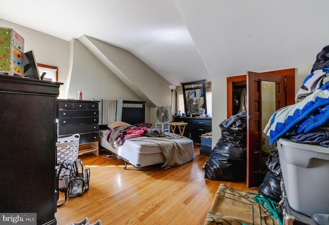 28 Chestnut St, Salem, NJ 08079 - bedroom with wood finished floors and lofted ceiling