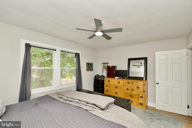 1702 Lang Pl NE, Washington, DC 20002 - bedroom with wood finished floors and ceiling fan