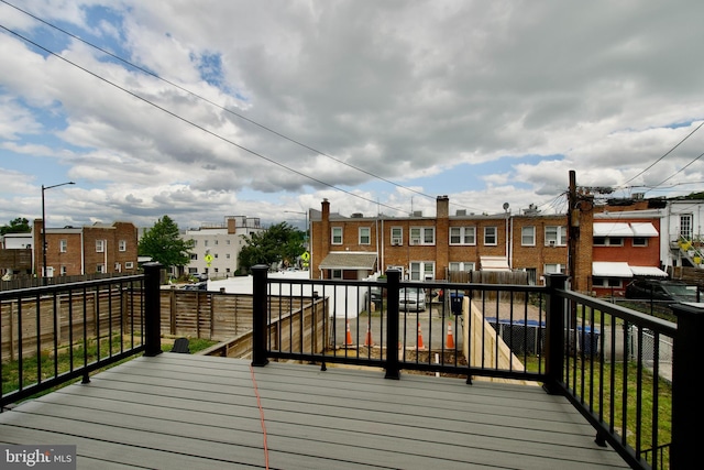 1702 Lang Pl NE, Washington, DC 20002 - deck with a residential view