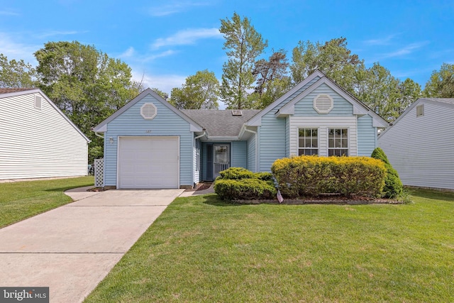 127 Mohican Ln, Little Egg Harbor Twp, NJ 08087 - view of front facade with an attached garage, driveway, and a front yard