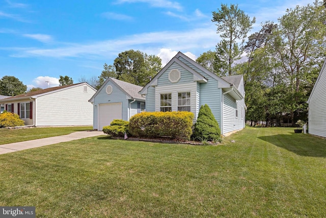 127 Mohican Ln, Little Egg Harbor Twp, NJ 08087 - view of front of house with a front yard, concrete driveway, and an outdoor structure