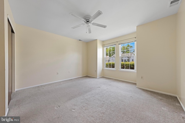 127 Mohican Ln, Little Egg Harbor Twp, NJ 08087 - empty room featuring carpet, ceiling fan, and baseboards