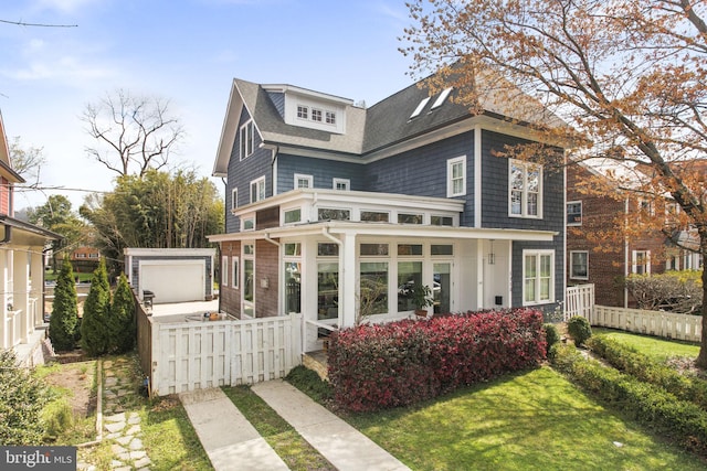 1713 N Wayne St, Arlington, VA 22201 - view of front facade featuring roof with shingles