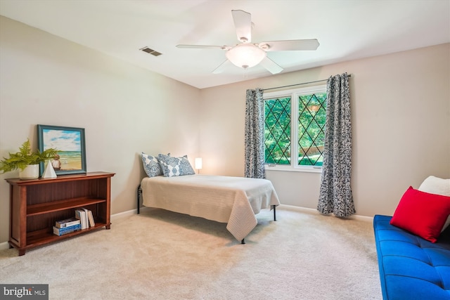 4499 Larchmont Ct, Dumfries, VA 22025 - carpeted bedroom featuring baseboards and a ceiling fan