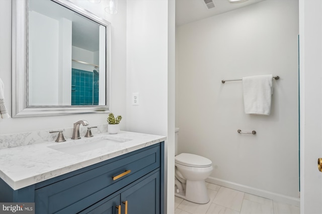 4499 Larchmont Ct, Dumfries, VA 22025 - full bathroom with vanity, toilet, and baseboards
