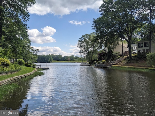 4499 Larchmont Ct, Dumfries, VA 22025 - water view featuring a dock
