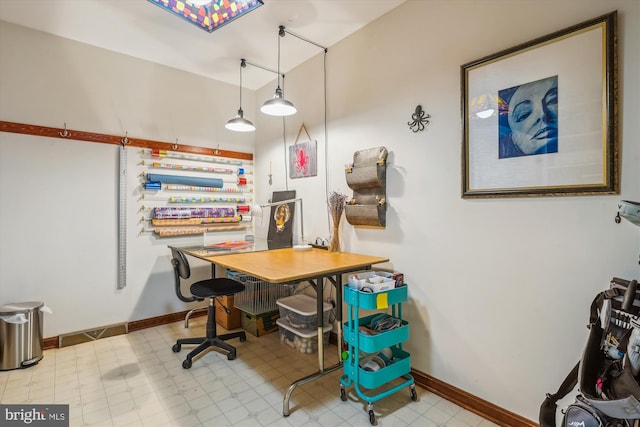 4499 Larchmont Ct, Dumfries, VA 22025 - office space with baseboards and tile patterned floors