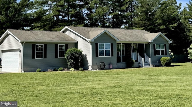 10803 Greensboro Rd, Denton, MD 21629 - single story home with a front yard, a garage, and roof with shingles