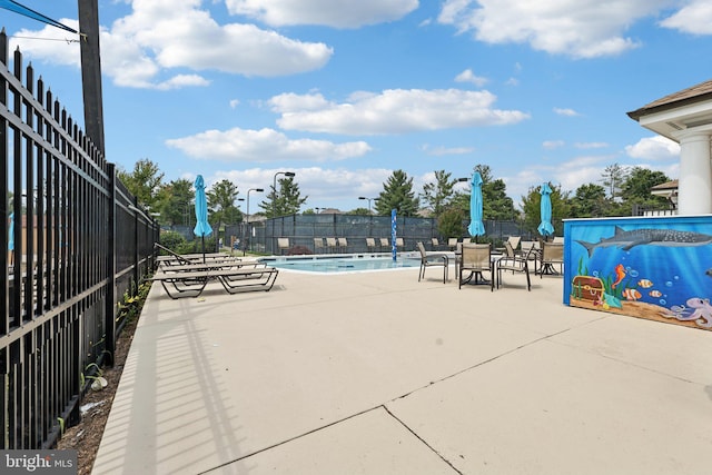 18442 Lanier Island Sq, Leesburg, VA 20176 - community pool featuring a patio area