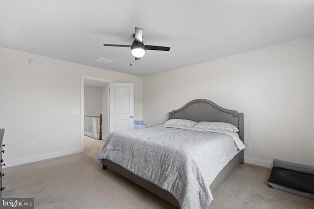 8486 Craggan Ln, Manassas, VA 20109 - carpeted bedroom featuring baseboards and a ceiling fan