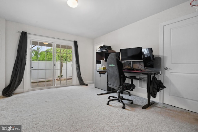 8486 Craggan Ln, Manassas, VA 20109 - office area featuring carpet floors and baseboards