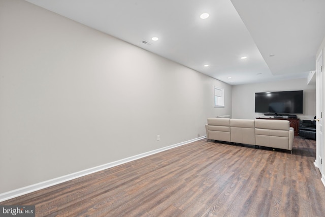 411 Merion Hill Ln, Conshohocken, PA 19428 - living area featuring wood finished floors and recessed lighting