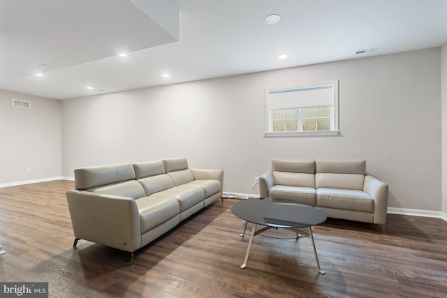 411 Merion Hill Ln, Conshohocken, PA 19428 - living area with wood finished floors and recessed lighting