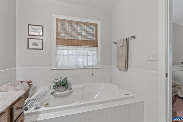 2 Whippoorwill Ln, Palmyra, VA 22963 - full bathroom featuring a jetted tub, healthy amount of natural light, ensuite bathroom, and vanity
