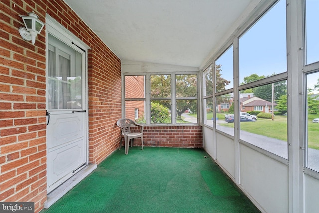 2904 Armstrong Ave, Secane, PA 19018 - unfurnished sunroom featuring vaulted ceiling and plenty of natural light