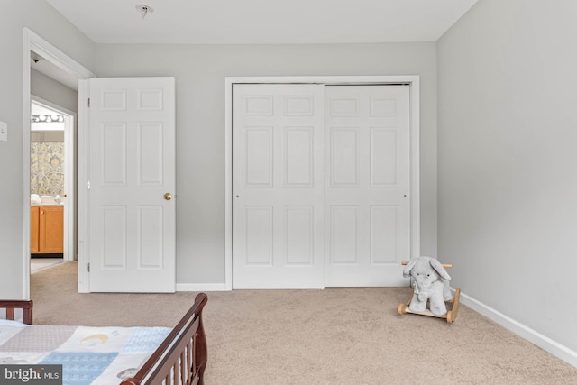 119 Fringetree Dr, West Chester, PA 19380 - unfurnished bedroom featuring carpet floors, a closet, and baseboards