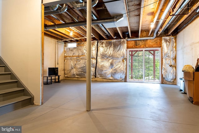 119 Fringetree Dr, West Chester, PA 19380 - below grade area featuring stairway