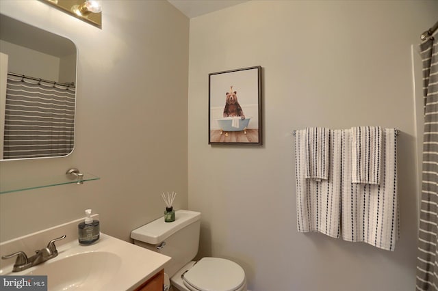 2217 Highland Cir, Harrisburg, PA 17110 - bathroom with vanity and toilet