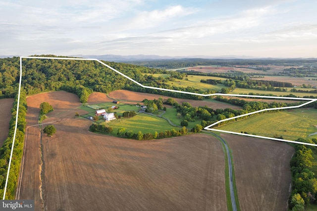23350 Cedar Mountain Dr, Rapidan, VA 22733 - view of rural area with property parcel outlined