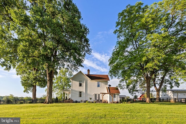 23350 Cedar Mountain Dr, Rapidan, VA 22733 - rear view of house featuring a chimney