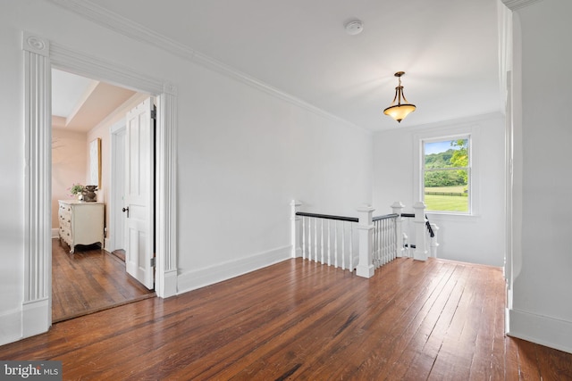 23350 Cedar Mountain Dr, Rapidan, VA 22733 - empty room with wood-type flooring, a smoke detector, baseboards, and ornamental molding