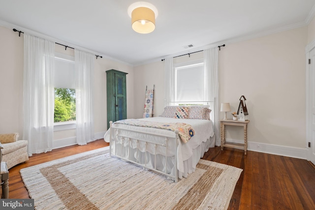 23350 Cedar Mountain Dr, Rapidan, VA 22733 - bedroom with baseboards, wood finished floors, and crown molding