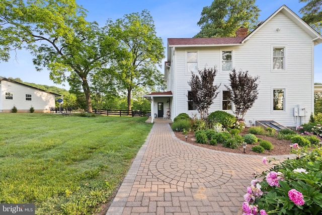 23350 Cedar Mountain Dr, Rapidan, VA 22733 - view of front facade featuring a chimney