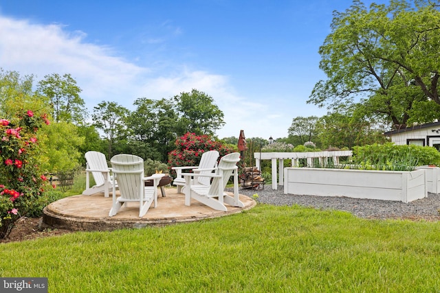 23350 Cedar Mountain Dr, Rapidan, VA 22733 - view of green lawn featuring a patio area