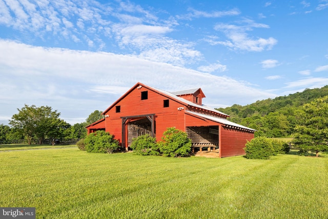 23350 Cedar Mountain Dr, Rapidan, VA 22733 - view of side of property featuring a lawn and an outbuilding
