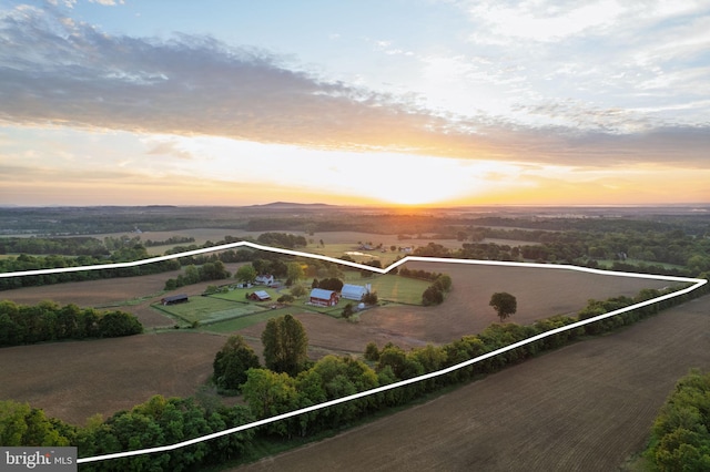 23350 Cedar Mountain Dr, Rapidan, VA 22733 - view of rural area with property boundaries highlighted