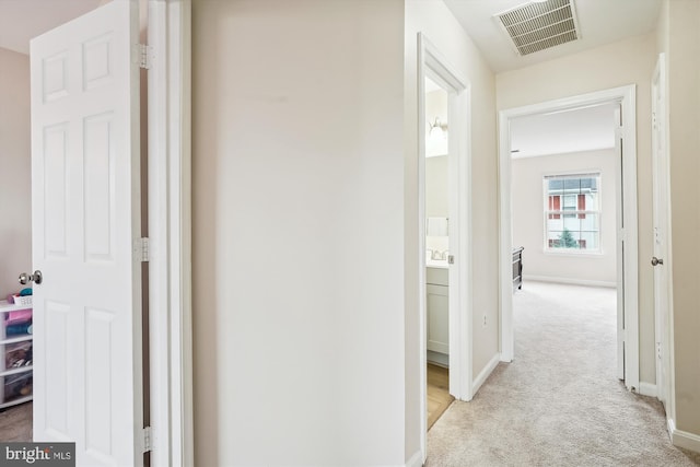 22953 Fleet Ter, Sterling, VA 20166 - hall featuring light carpet and baseboards