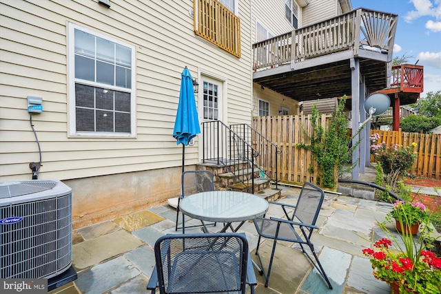 22953 Fleet Ter, Sterling, VA 20166 - view of patio / terrace with cooling unit