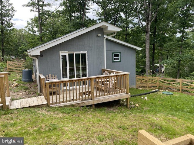 14 Johns Rd, Augusta, WV 26704 - back of property featuring a deck