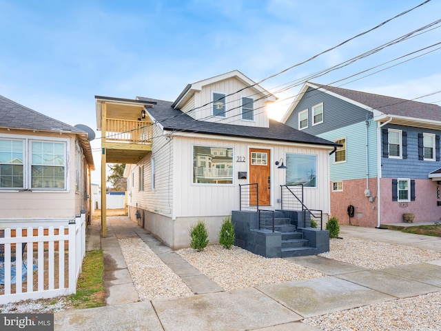 212 W 13th Ave, Wildwood, NJ 08260 - view of front of property featuring a balcony and roof with shingles