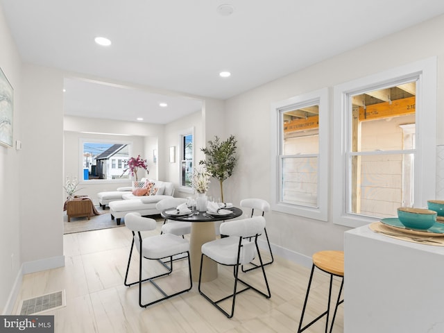 212 W 13th Ave, Wildwood, NJ 08260 - dining room featuring baseboards and recessed lighting