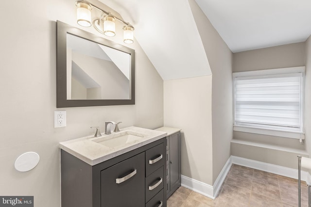 225 Wayne Ave, Lansdowne, PA 19050 - bathroom with vanity and baseboards