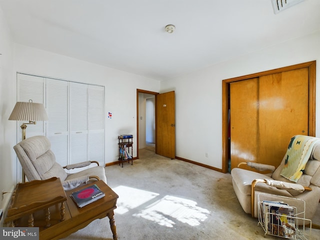 834 Amboy Ave, Edison, NJ 08837 - living area featuring baseboards and light carpet
